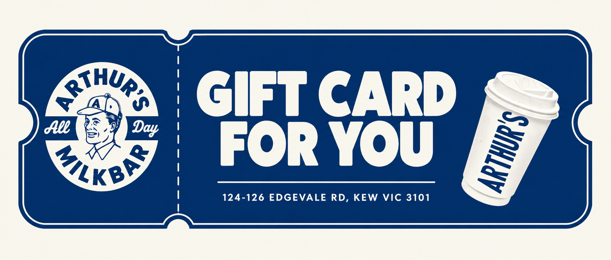 Arthur's Milkbar gift card